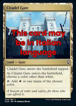 MTG CITADEL GATE EXC - PORTA DELLA CITTADELLA - CLB - MAGIC - Image 1