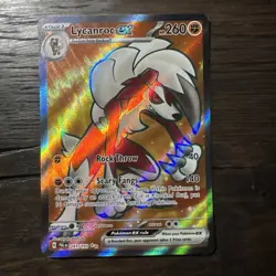2023 Pokemon SV02: Paldea Evolved Ultra Rare Lycanroc ex #241 - Image 1