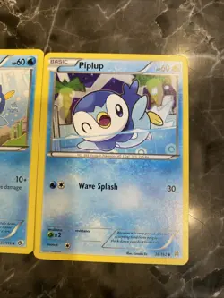 Pokemon Cards Piplup Cute Cards Set Of 2 Legendary Treasures - Image 2