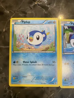 Pokemon Cards Piplup Cute Cards Set Of 2 Legendary Treasures - Image 3