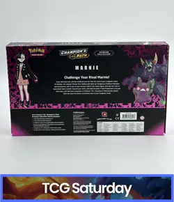 2020 POKEMON SWORD & SHIELD CHAMPIONS PATH PREMIUM COLLECTION MARNIE SEALED - Image 2