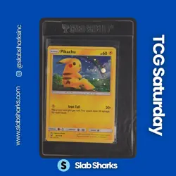 2017 POKEMON SHINING LEGENDS #28/73 PIKACHU COSMOS HOLO NM - Image 1