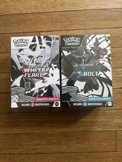 Pokemon White Flare and Black Bolt Booster Bundles 6 Packs each Scarlet & Violet - Image 1