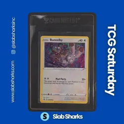 2019 POKEMON SWSH PROMO SHINING FATES MAD PARTY PIN COLL. BUNNELBY HOLO #SWSH082 - Image 1