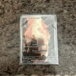 Pokemon Charmander 168/165 Sv: Scarlet & Violet 151 Illustration Rare Holo Card - Image 1