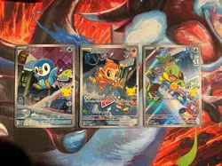 Pokemon TCG Chimchar Turtwig Piplup First Partner Illustration Collection Promos - Image 1