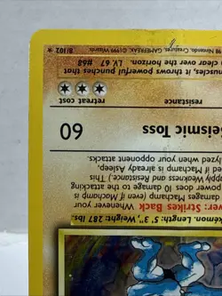 Pokemon Machamp 1st Edition 8/102 Unlimited Base Set 1999 Holo - Damaged - Image 4