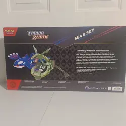 Pokemon Crown Zenith Sea & Sky Premium Collection Box Rayquaza Kyogre - Image 5