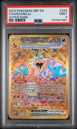 (US Seller) Charizard Ex 228 Hyper Rare Pokemon Obf En-Obsidian Flames 228 NM PS - Image 1