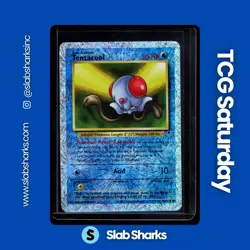2002 POKEMON LEGENDARY COLLECTION #96/110 TENTACOOL REVERSE HOLO - Image 1