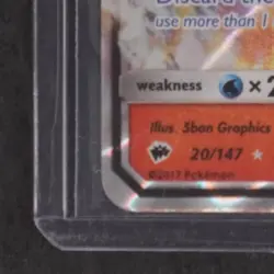 2017 POKEMON SUN & MOON BURNING SHADOWS #20/147 CHARIZARD GX - Image 4