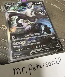 Pokemon TCG Lugia V Alt Art Silver Tempest SWSH Ultra Rare 186/195 - Image 2