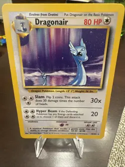 Pokemon Dragonair Base Set Unlimited Rare 18/102 Vintage - Image 1