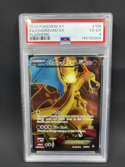 2014 Pokemon XY Flashfire 100 Charizard EX PSA 4 - Image 1