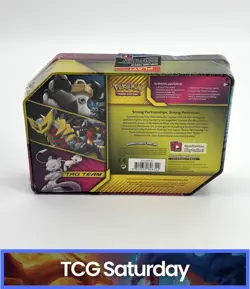 2019 POKEMON MEWTWO & MEW GX TAG TEAM TIN SEALED - Image 2