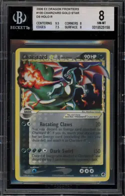 Pokemon Charizard Gold Star EX Dragon Frontiers Holo Ultra Rare #100 BGS 8 - Image 1