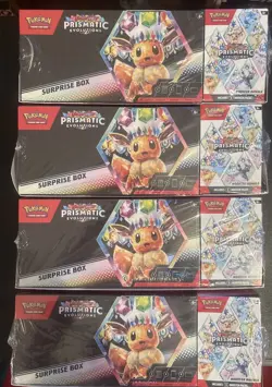 Pokemon Sams Club Prismatic Evolutions Surprise Box/Booster Bundle New Lot Of 4 - Image 1