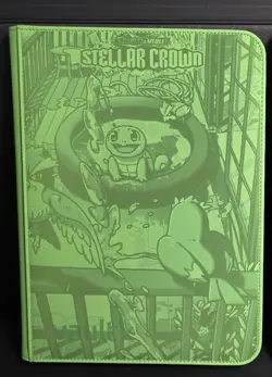 Laser Engraved Vault X Binder 9 Pocket SV7 Stellar Crown - Squirtle - Image 1