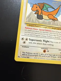 Dragonite 5 1999 WB Movie Black Star Promo Rare WOTC Nintendo Pokemon Stamped - Image 5