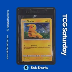 2017 POKEMON SHINING LEGENDS #28/73 PIKACHU COSMOS HOLO - Image 1
