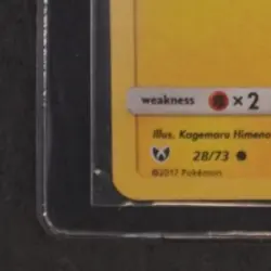2017 POKEMON SHINING LEGENDS #28/73 PIKACHU COSMOS HOLO - Image 4