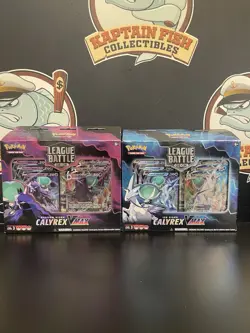 2022 Pokemon Shadow Rider & Ice Rider Calyrex Vmax Leage Battle Deck Lot of 2 - Image 1
