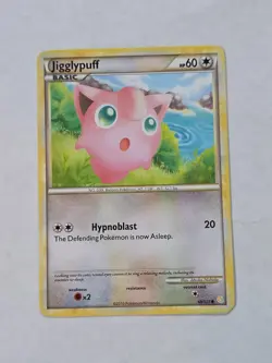 Pokemon Jigglypuff 68/123 HeartGold SoulSilver Common NM - Image 1