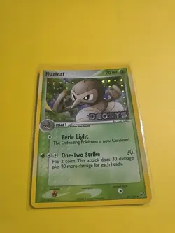 Nuzleaf 43/107 Reverse Holo Rare Pokemon EX Deoxys Vintage Stamped - Image 2
