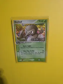 Nuzleaf 43/107 Reverse Holo Rare Pokemon EX Deoxys Vintage Stamped - Image 3