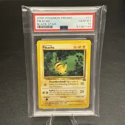Pokemon 27 Pikachu Black Star Promo PSA 10 Gem Mint English - Image 1