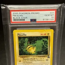 Pokemon 27 Pikachu Black Star Promo PSA 10 Gem Mint English - Image 3