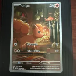Pokemon Vulpix Me01: Mega Evolution Illustration Rare Holo 138/132 Basic HP70 - Image 1