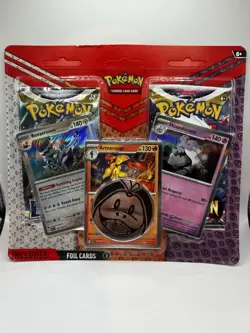 Pokemon TCG Silver Tempest Lost Origin Armarouge, Revavroom & Houndstone Blister - Image 1