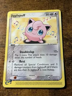 Jigglypuff 41/95 Team Magma vs Team Aqua Regular Pokemon TCG WRITING ON BACK - Image 1