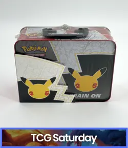 2021 POKEMON SWORD & SHIELD CELEBRATIONS COLLECTORS CHEST LUNCH BOX SEALED - Image 2