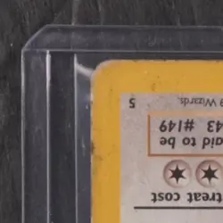 1999 POKEMON WIZARDS BLACK STAR PROMO THE FIRST MOVIE PROMO #5 DRAGONITE - Image 3
