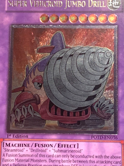 yugioh Super Vehicroid - Stealth Union GLAS-EN041 + Jumbo Drill POTD-EN036 1st E - Image 3