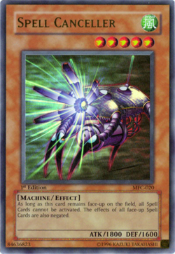 Yugioh! LP Spell Canceller - MFC-020 - Ultra Rare - 1st Edition Lightly Played, - Image 1
