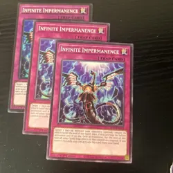 3x Infinite Impermanence - L5DD-ENA24 – Common - 1st Ed - NM – Yu-Gi-Oh - Image 1