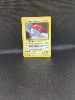 Lt. Surge's Voltorb 84/132 Gym Heroes Non Holo Pokemon Card - Image 1