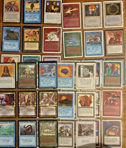 90 Vintage Magic The Gathering Card Lot: Beta Unlimited Legends Revised More! - Image 1
