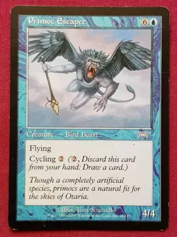 Magic The Gathering LEGIONS PRIMOC ESCAPEE blue card MTG - Image 1
