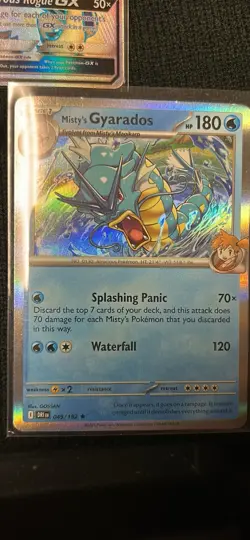 Pokemon TCG Holo Card Lot Lycanroc GX, Steelix, Misty's Gyarados - 3 Cards - Image 4