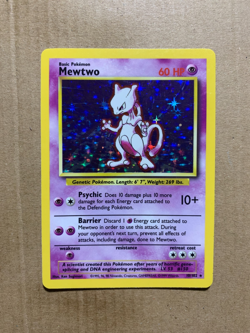 Mewtwo 10/102 Base Set - Holo Pokemon Card - NM - Image 1