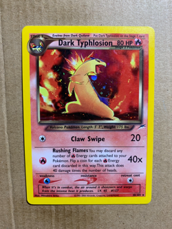 Dark Typhlosion 10/105 Neo Destiny - Holo Pokemon Card - EX/NM - Image 1