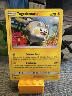 Togedemaru SM09 Black Star Promo Holofoil Rare Holo Pokemon Card - Image 1