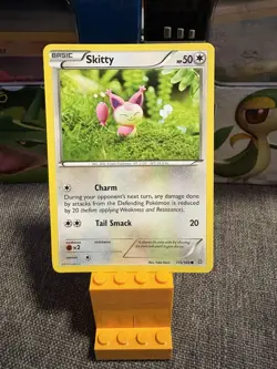 Pokemon TCG Card 2015 Primal Clash - Skitty 113/160 Yuka Morii - Image 1