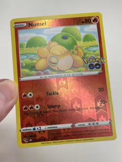 Pokemon TCG Numel Reverse Holo Card Peelable Ditto 013/078 Pokemon Go Near Mint - Image 1