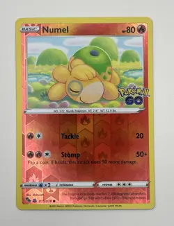 Pokemon TCG Numel Reverse Holo Card Peelable Ditto 013/078 Pokemon Go Near Mint - Image 2