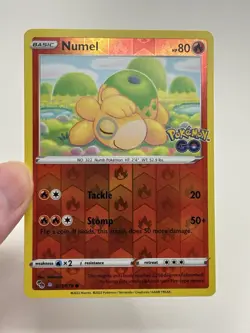 Pokemon TCG Numel Reverse Holo Card Peelable Ditto 013/078 Pokemon Go Near Mint - Image 4